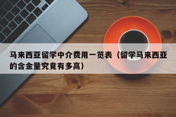 马来西亚留学中介费用一览表（留学马来西亚的含金量究竟有多高）