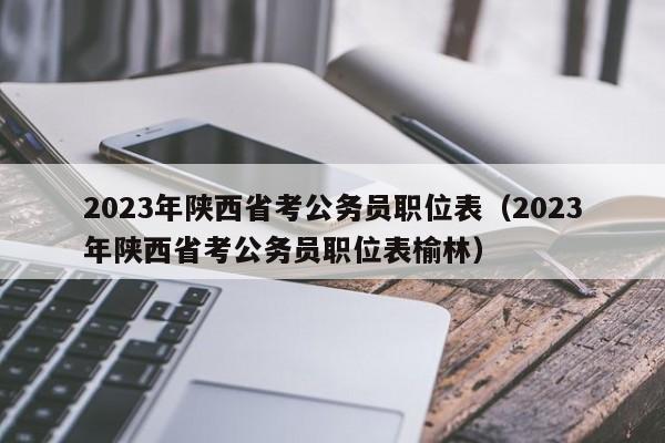 2023年陕西省考公务员职位表（2023年陕西省考公务员职位表榆林）