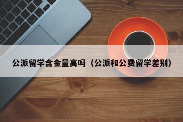 公派留学含金量高吗（公派和公费留学差别）