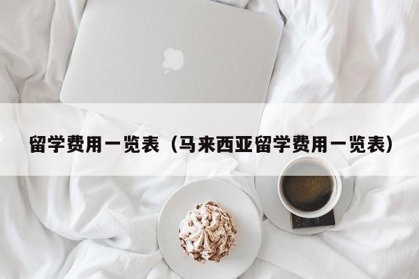 留学费用一览表（马来西亚留学费用一览表）